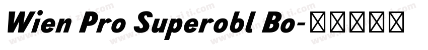 Wien Pro Superobl Bo字体转换